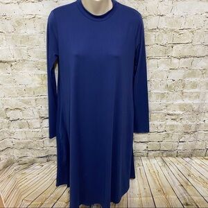 Reborn J Blue Soft Long Sleeve Pocket Dress